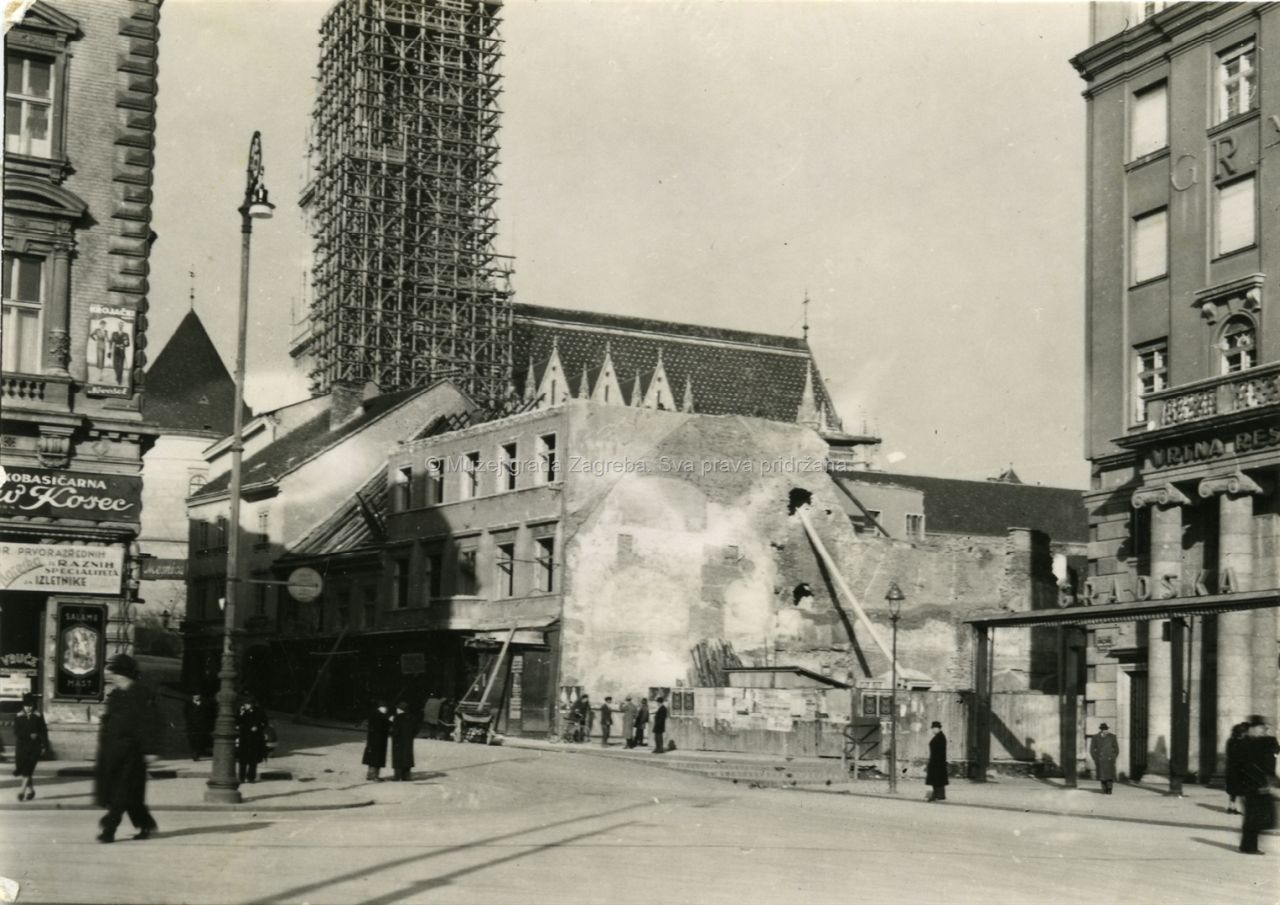 Bakačeva ulica 1941. godine (Foto Alfred Albini MGZ)